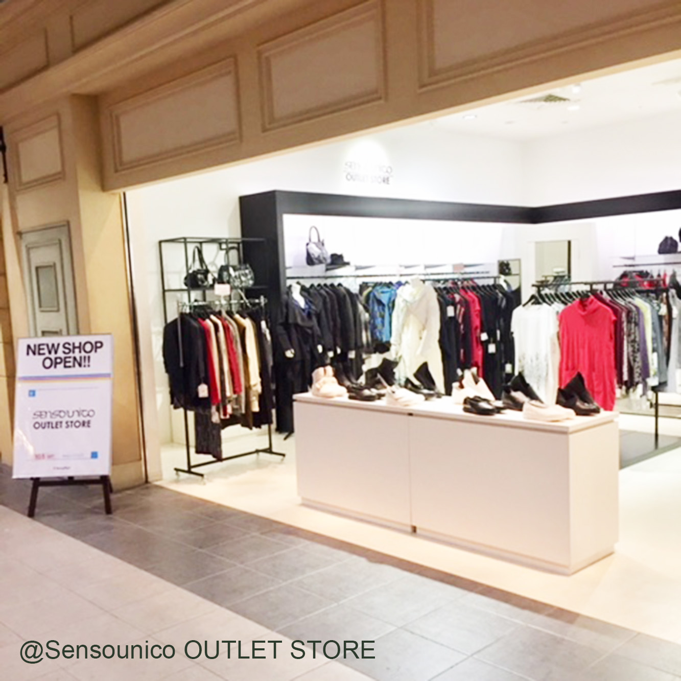 Shop News Sensounico Outlet Store ヴィーナスフォート台場店です 10 5 Sat New Open Sensounico