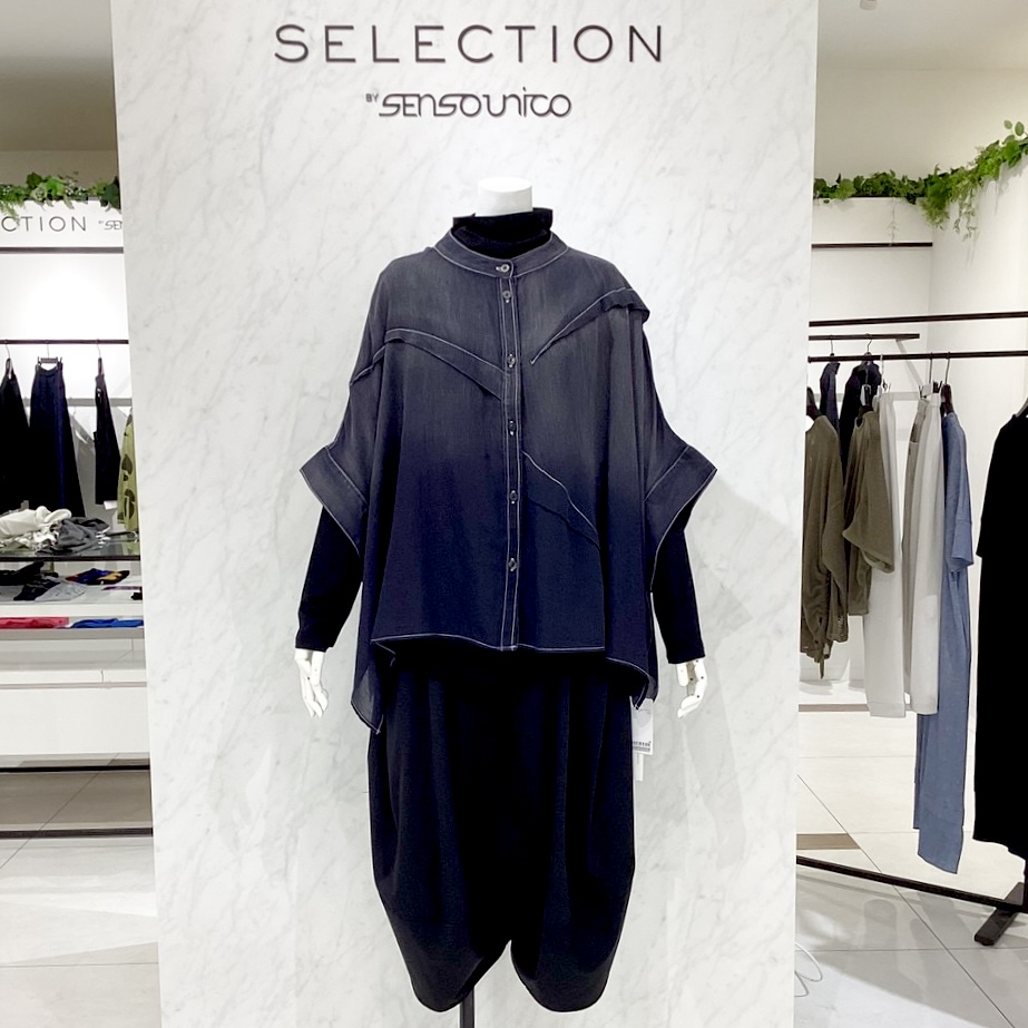 最終価格～センソユニコ 芽風 ブラッシュコットン チュニック 2024SS 新作☆芽風ブラウス – Sensounico